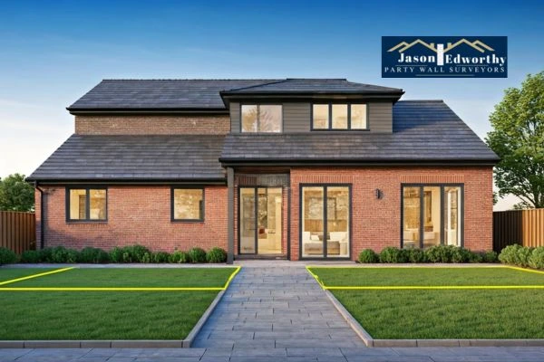 Home extension focusing on boundary line Barnoldswick